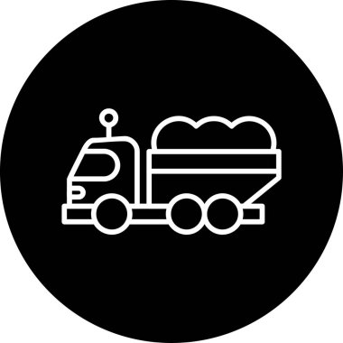 Kamyon. Web simgesi basit illüstrasyon