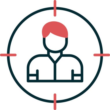 Hedef Seyirci, kullanıcı vektör vektör çizimi 