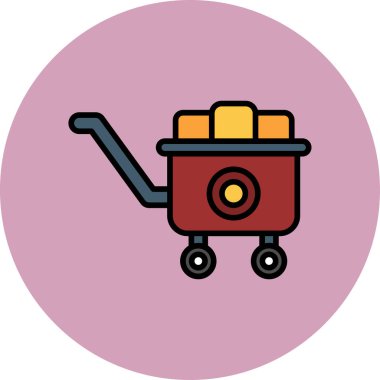 Sepet simgesi vektör illüstrasyon tasarımı