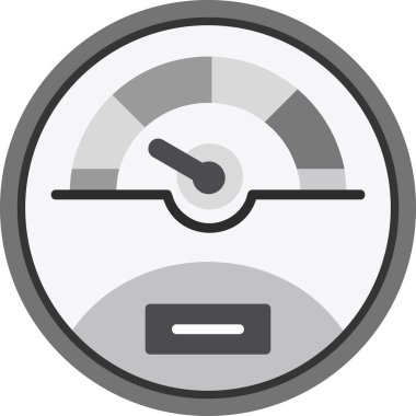 Speedometer web simgesi, vektör illüstrasyonu
