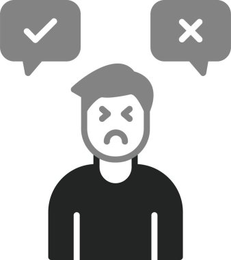 Karar adamı ikonu. Basit tasarım