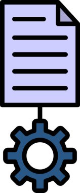 Basit Metin simgesi, vektör illüstrasyonu