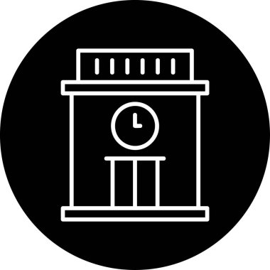 Kapı. Web simgesi basit illüstrasyon