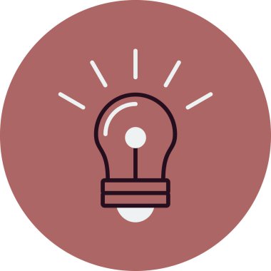 Ampul Ağı simgesi, vektör illüstrasyonu