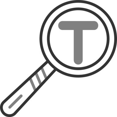 Metin Analiz simgesi vektör illüstrasyonu 