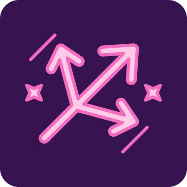 Basit oklar. Web simgesi illüstrasyonu