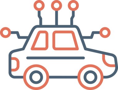 Özerk ikon vektör illüstrasyonu