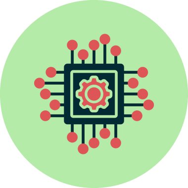 Çip simgesi vektör illüstrasyon tasarımı