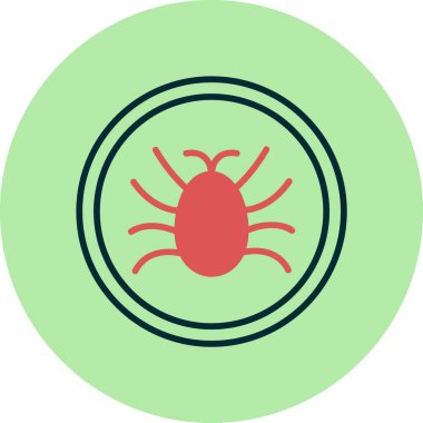 Parazit simgesinin vektör illüstrasyonu