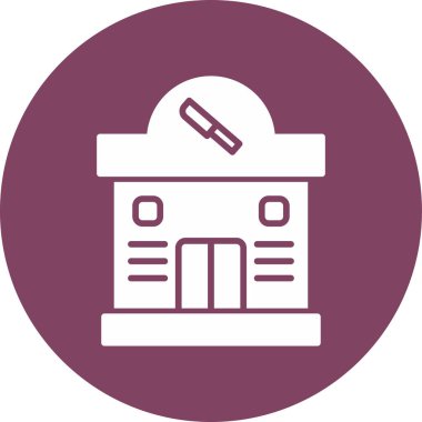 Restoran dairesi simgesi, vektör çizimi 