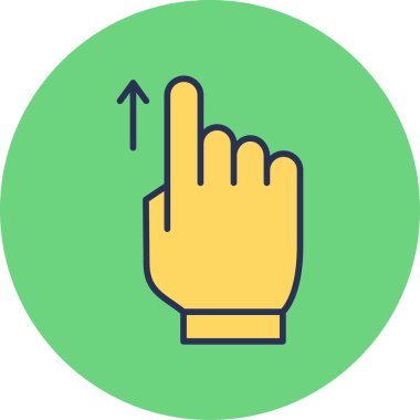 Basit Kaydırma simgesi vektör illüstrasyonu