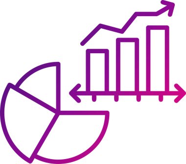 Basit iş grafik vektör simgesi