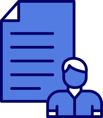 Vektör biçiminde bir kullanıcı veri simgesinin modern soyut tasarımı.