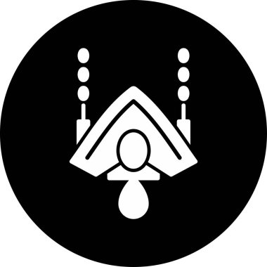 Uzay gemisi simgesi vektörü, görüntü beyaz üzerine izole edildi 