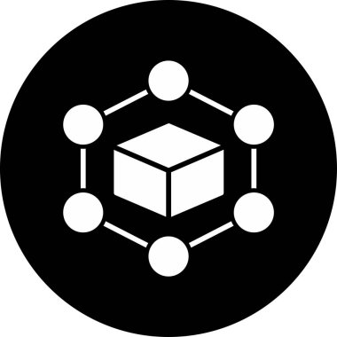 Engelleme zinciri. Web simgesi basit tasarım