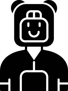 ayı ağ ikonu vektör illüstrasyonu