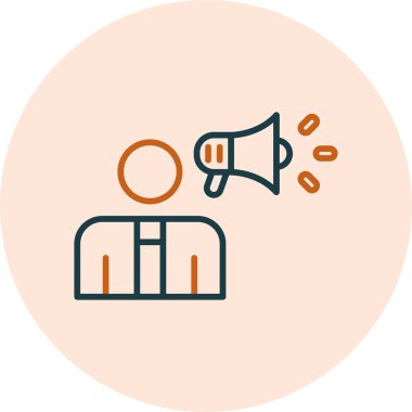 Etkileyici. Web simgesi basit illüstrasyon