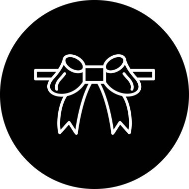 Kurdele yayı. Web simgesi basit illüstrasyon