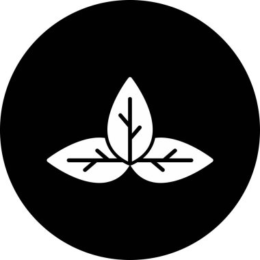 Fesleğen. Web simgesi basit tasarım