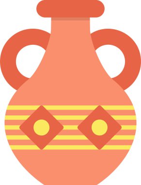 Vazo. Web simgesi basit illüstrasyon