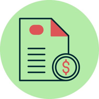 Bill simgesi, vektör illüstrasyonu basit tasarım