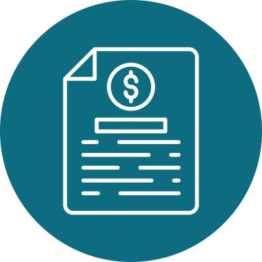 Bill simgesi, vektör illüstrasyonu basit tasarım