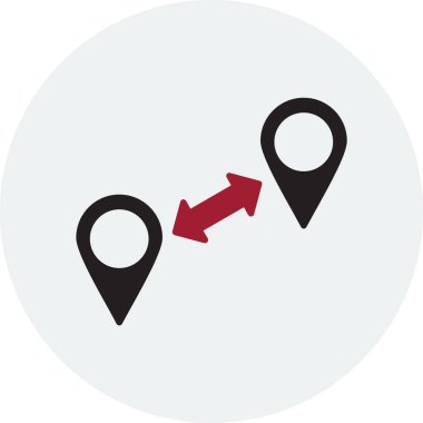 Harita işaretçileri simge vektör illüstrasyonu