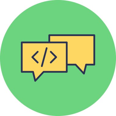 Sohbet mesajı vektör illüstrasyonu