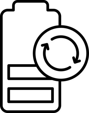 Basit Yenileme simgesi, illüstrasyon tasarımı