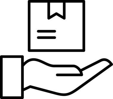 Basit ürün simgesi izole edilmiş arkaplan