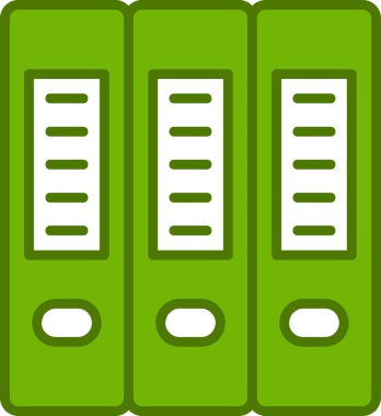 Değerli elektronik dosyaları olan iş dizinlerinin basit doğrusal resmi