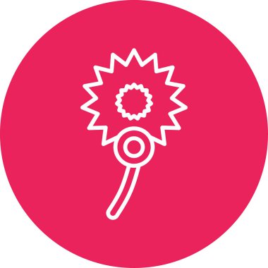 Karanfil çiçeği ikonu vektör illüstrasyonu 