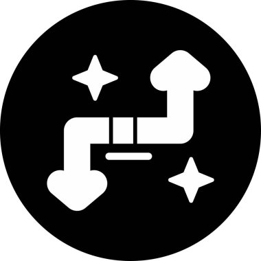 Basit oklar. Web simgesi illüstrasyonu