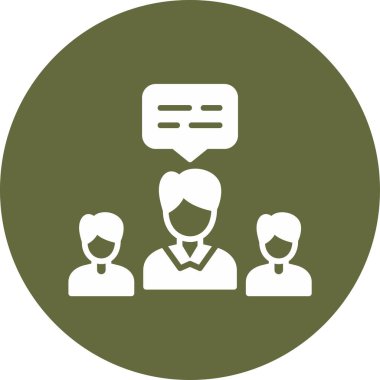 Takım. Web simgesi basit illüstrasyon