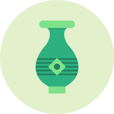 Vazo. Web simgesi basit illüstrasyon