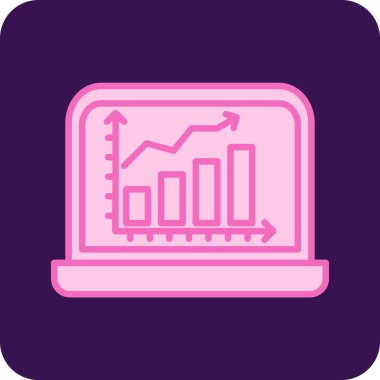 Ticaret şeması. Web simgesi basit illüstrasyon
