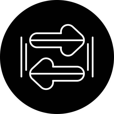 Basit oklar. Web simgesi illüstrasyonu