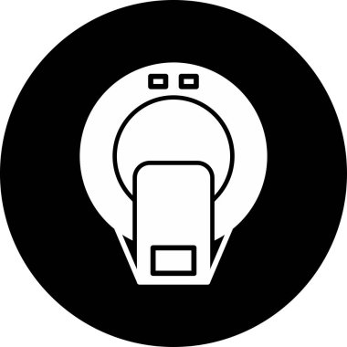 CT Tarama Web simgesi vektör çizimi