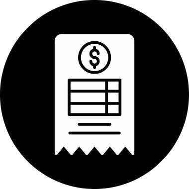 Bill simgesi, vektör illüstrasyonu basit tasarım