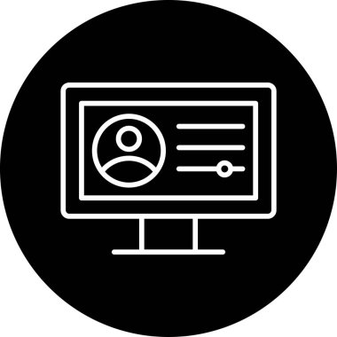 Web kullanıcı simge vektör çizim