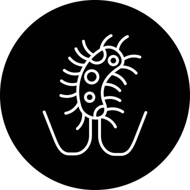 salmonella. Web simgesi basit illüstrasyon 