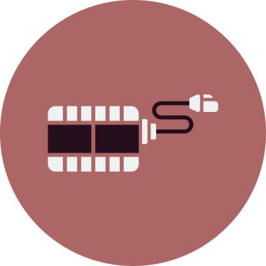 Pil. Web simgesi basit illüstrasyon