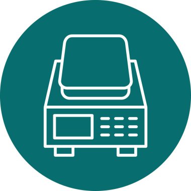 Ölçek. Web simgesi basit illüstrasyon