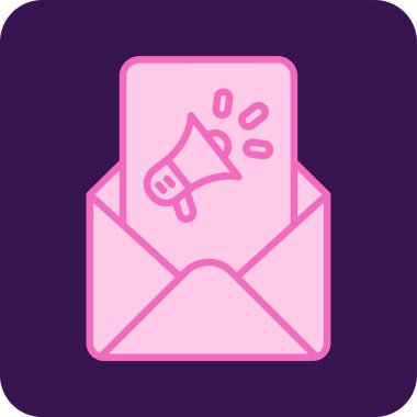 E- posta Pazarlama Simgesi vektör çizimi