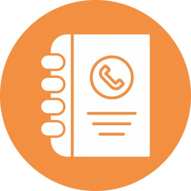 Telefon rehberi vektör illüstrasyonuName 