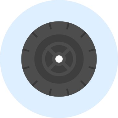 Tekerlek. Web simgesi basit illüstrasyon 