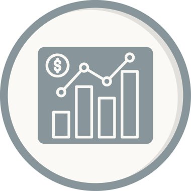 Piyasa. Web simgesi basit illüstrasyon