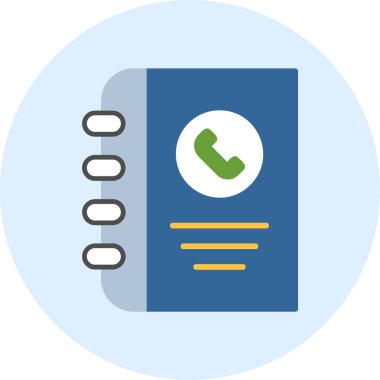 Telefon rehberi vektör illüstrasyonuName 