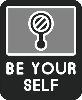 Kendin ol, vektör illüstrasyonu 