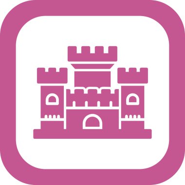 kale ikonu vektör illüstrasyonu 